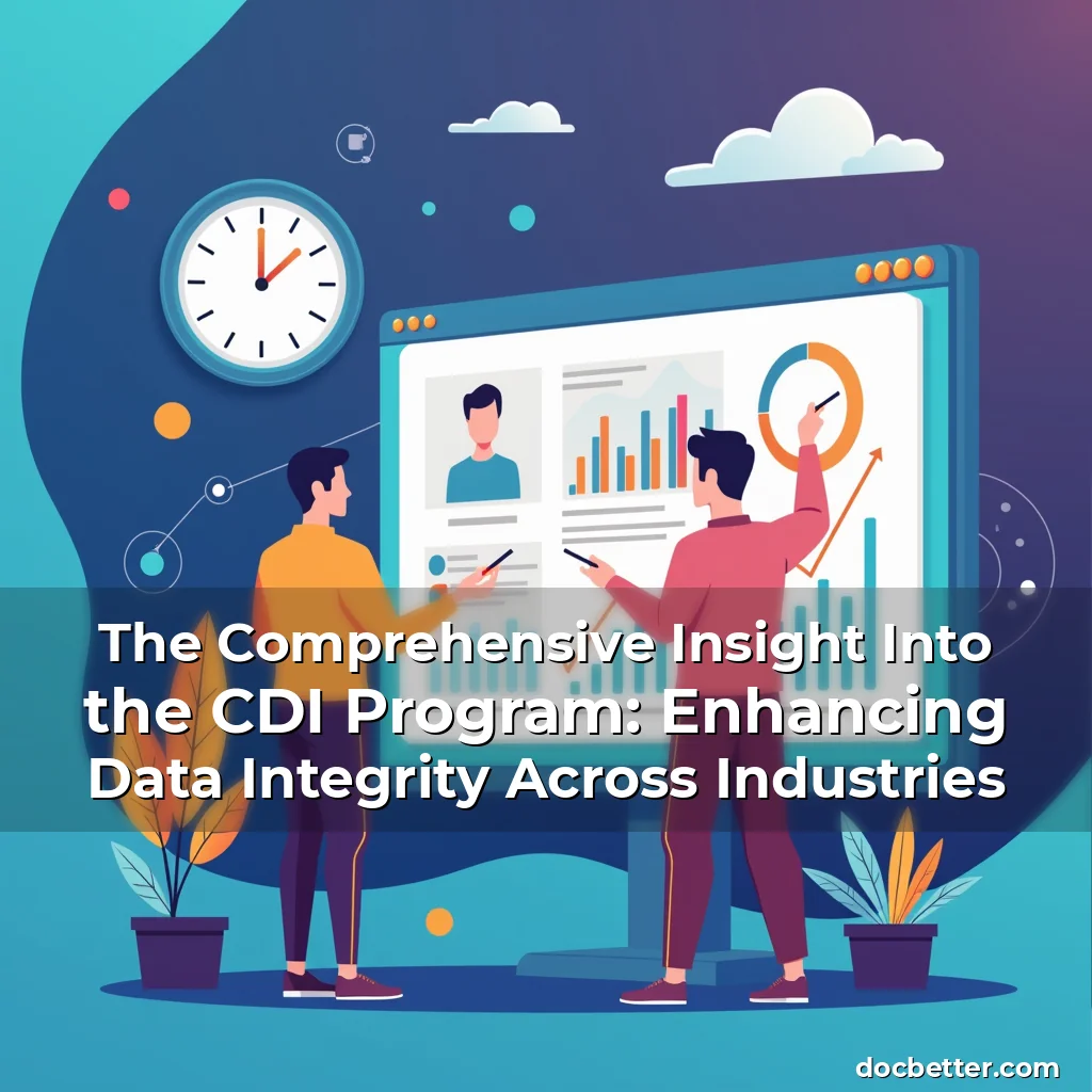 Read more about the article The Comprehensive Insight Into the CDI Program: Enhancing Data Integrity Across Industries