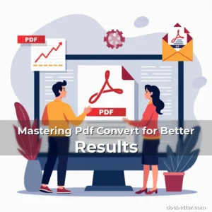 Artistic representation for Mastering Pdf Convert for Better Results