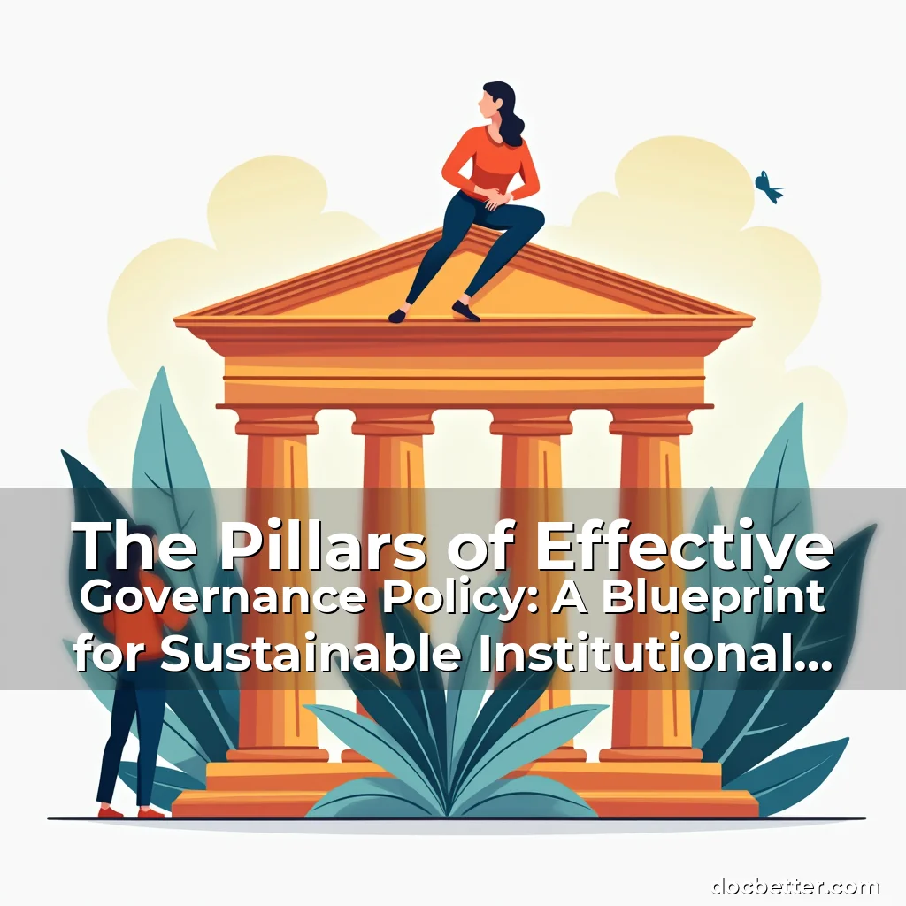 Read more about the article The Pillars of Effective Governance Policy: A Blueprint for Sustainable Institutional Success