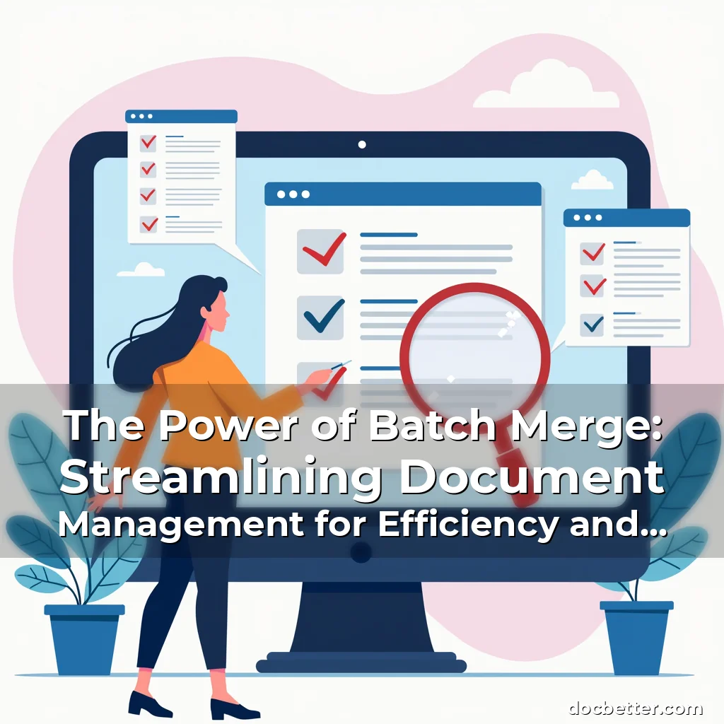 Read more about the article The Power of Batch Merge: Streamlining Document Management for Efficiency and Accuracy