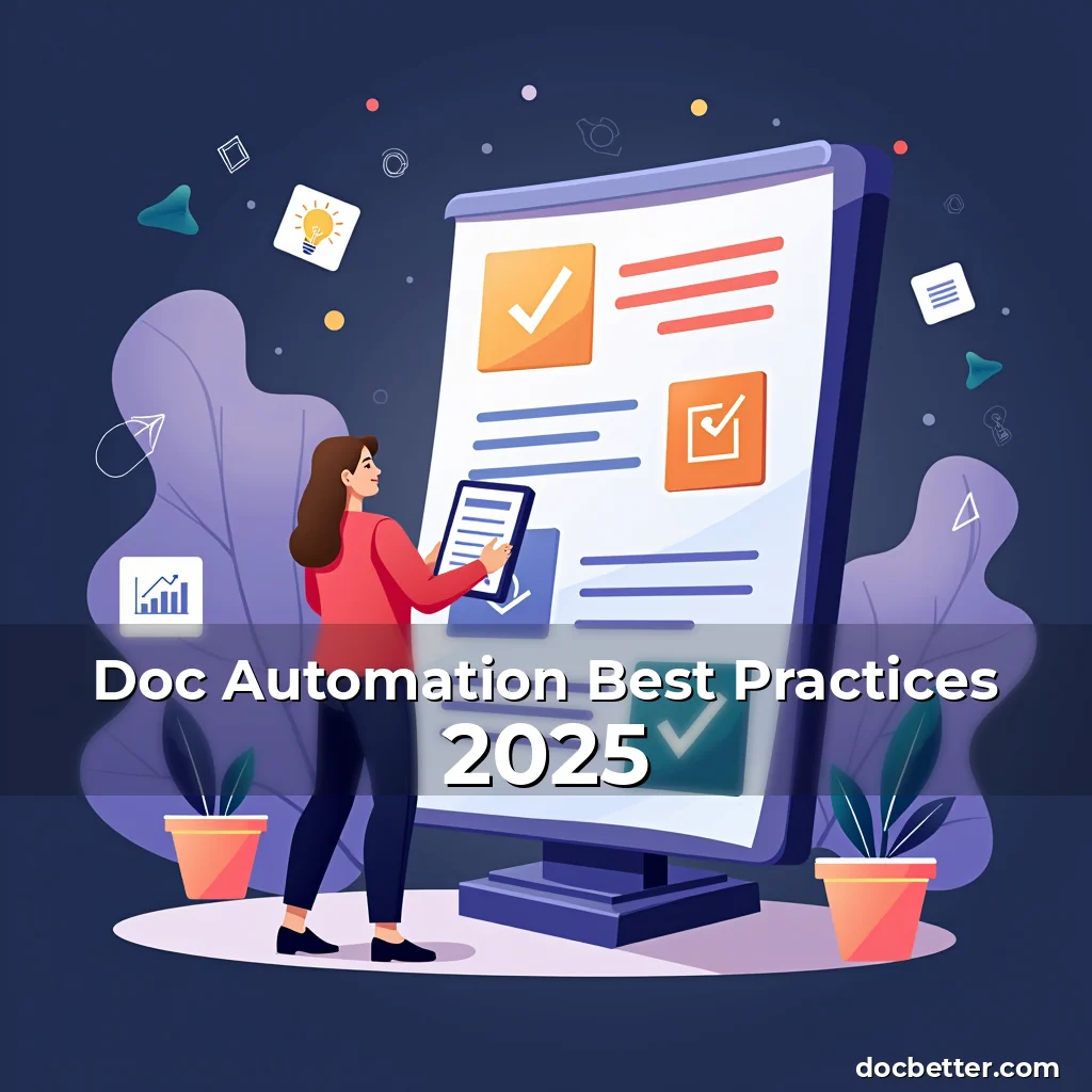 Artistic representation for Doc Automation Best Practices 2025