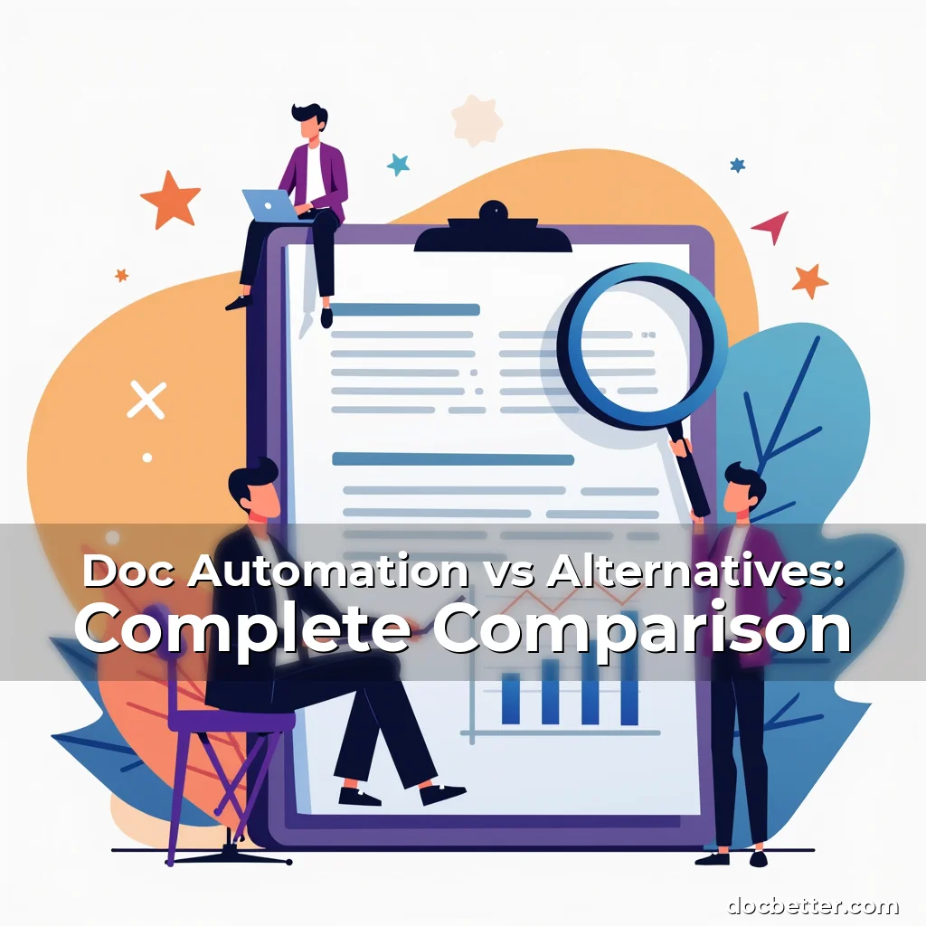 Artistic representation for Doc Automation vs Alternatives: Complete Comparison