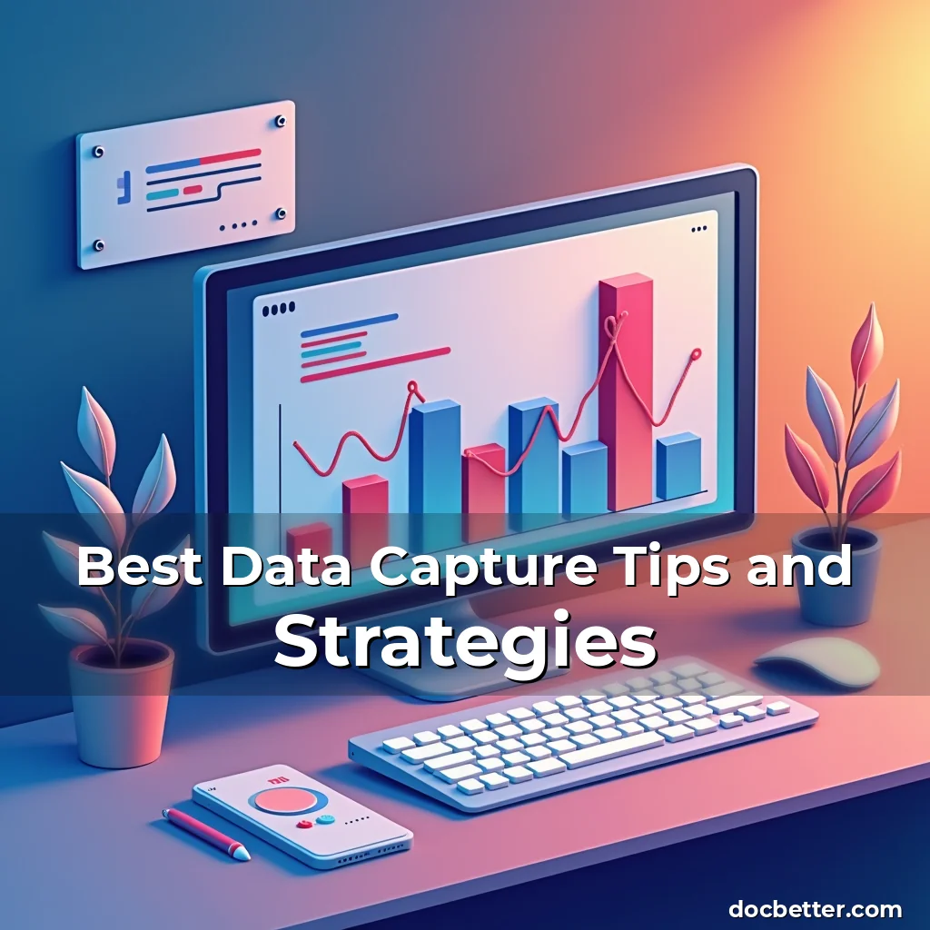 Artistic representation for Best Data Capture Tips and Strategies