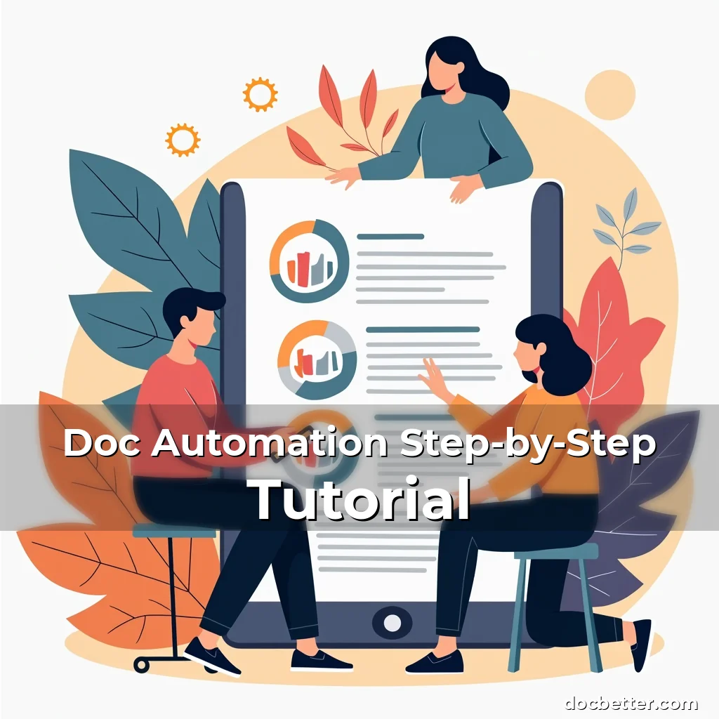 Artistic representation for Doc Automation Step-by-Step Tutorial