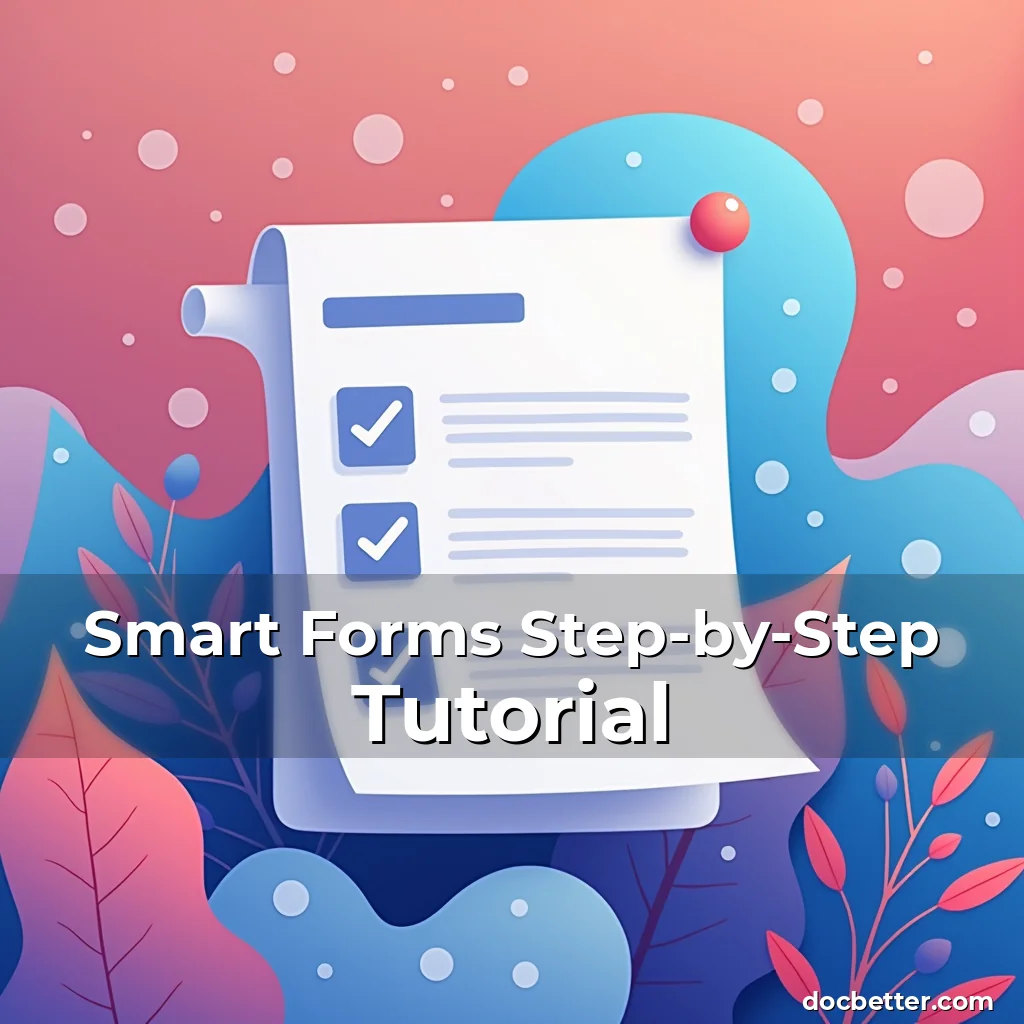 Artistic representation for Smart Forms Step-by-Step Tutorial