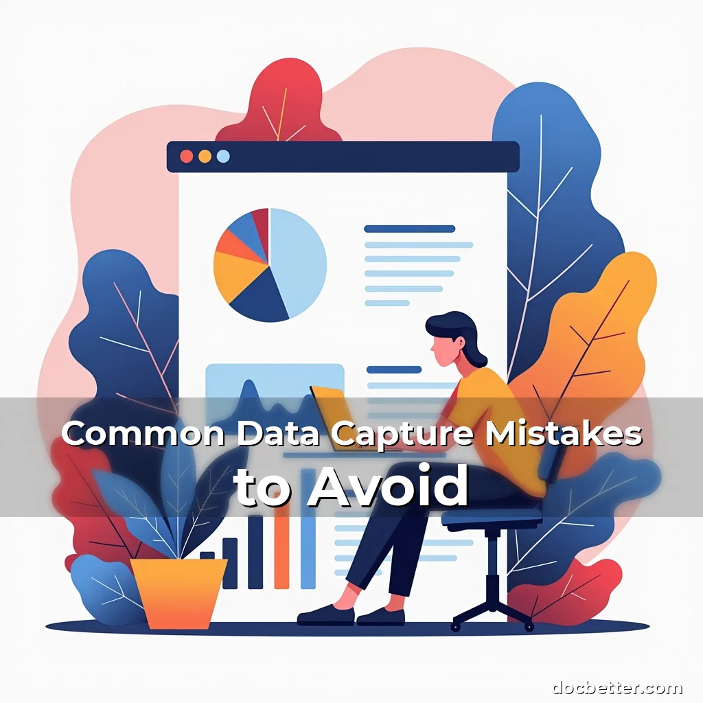 Artistic representation for Common Data Capture Mistakes to Avoid