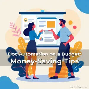 Artistic representation for Doc Automation on a Budget: Money-Saving Tips