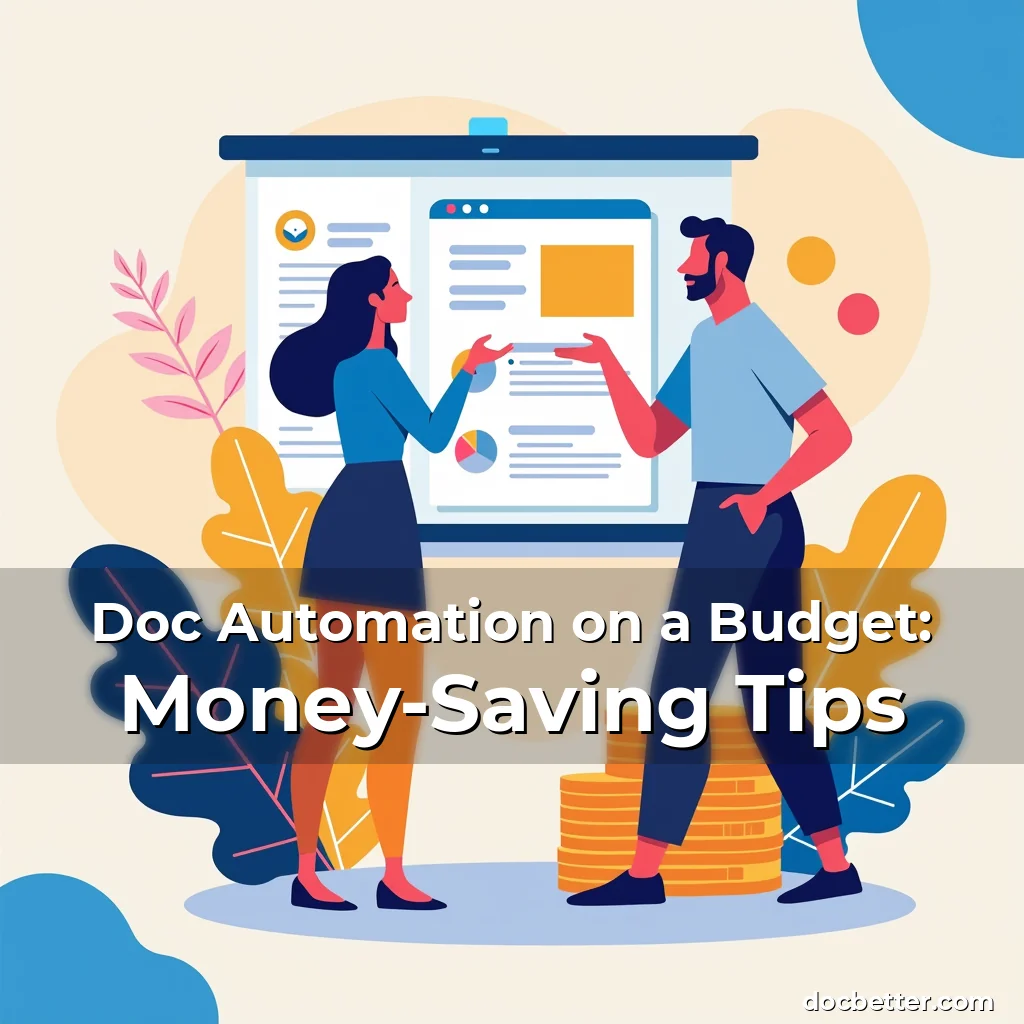 Artistic representation for Doc Automation on a Budget: Money-Saving Tips