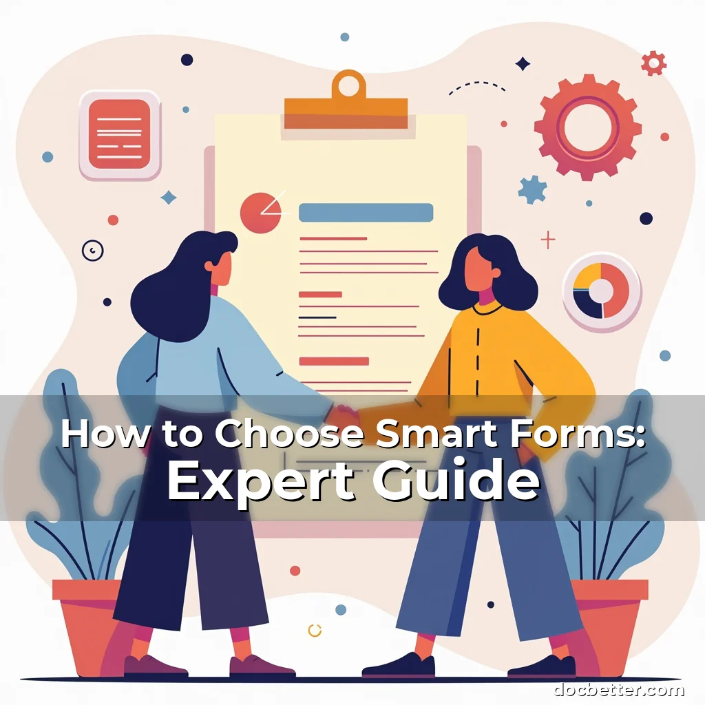 Artistic representation for How to Choose Smart Forms: Expert Guide