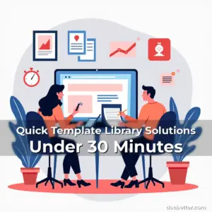 Artistic representation for Quick Template Library Solutions Under 30 Minutes