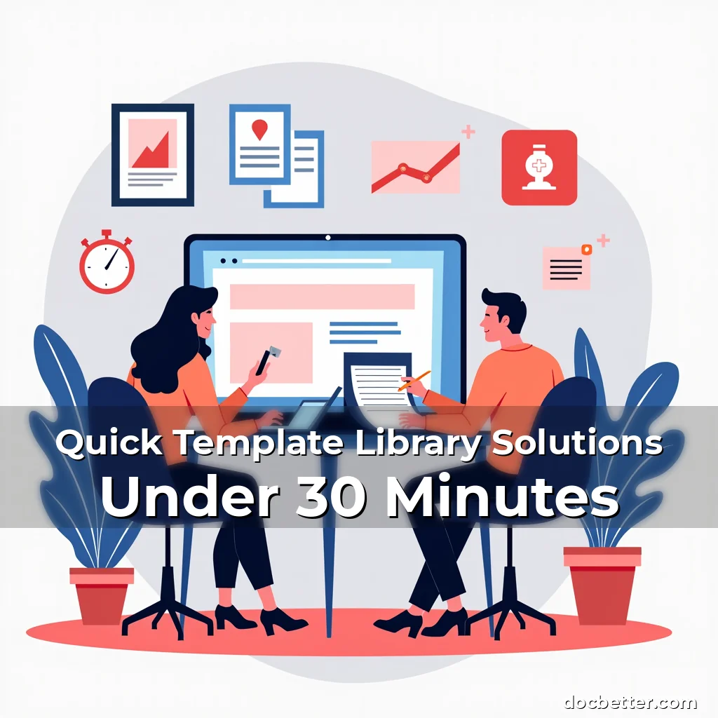 Artistic representation for Quick Template Library Solutions Under 30 Minutes