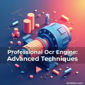 Artistic representation for Professional Ocr Engine: Advanced Techniques